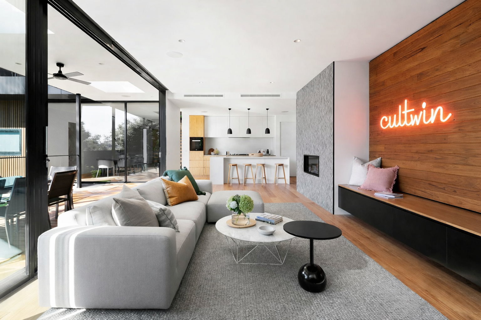 Modern architecture with domes